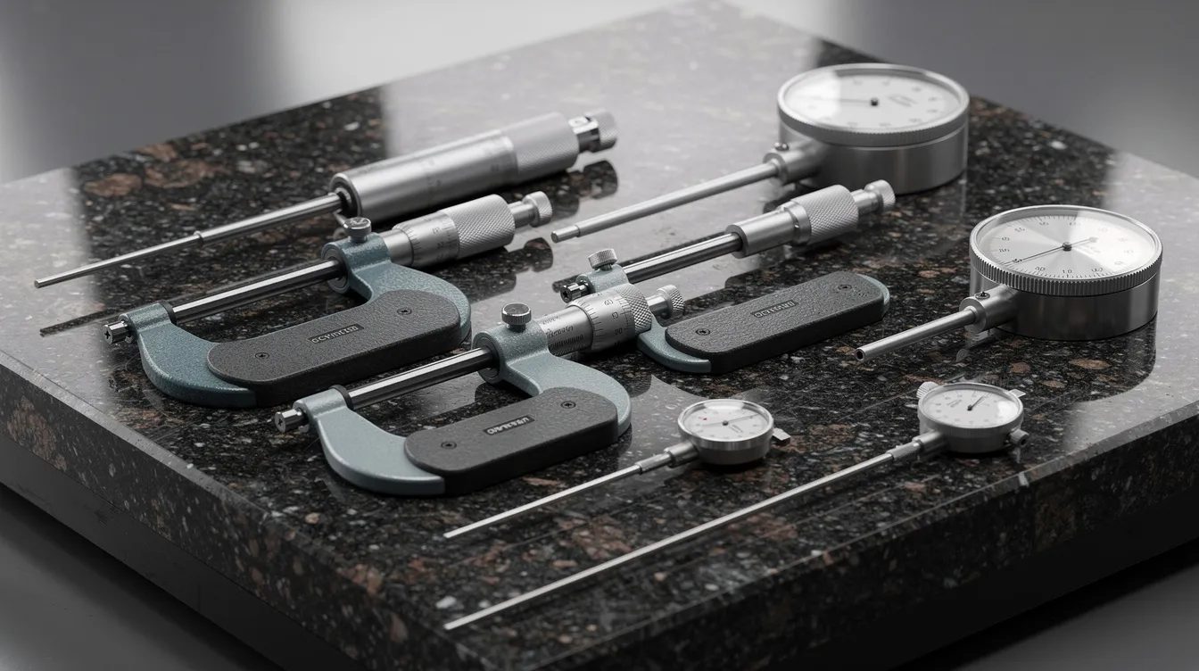 CNC machining precision measurement — inspecting a machined component, Manchester precision engineering, Elmax Engineering Stockport