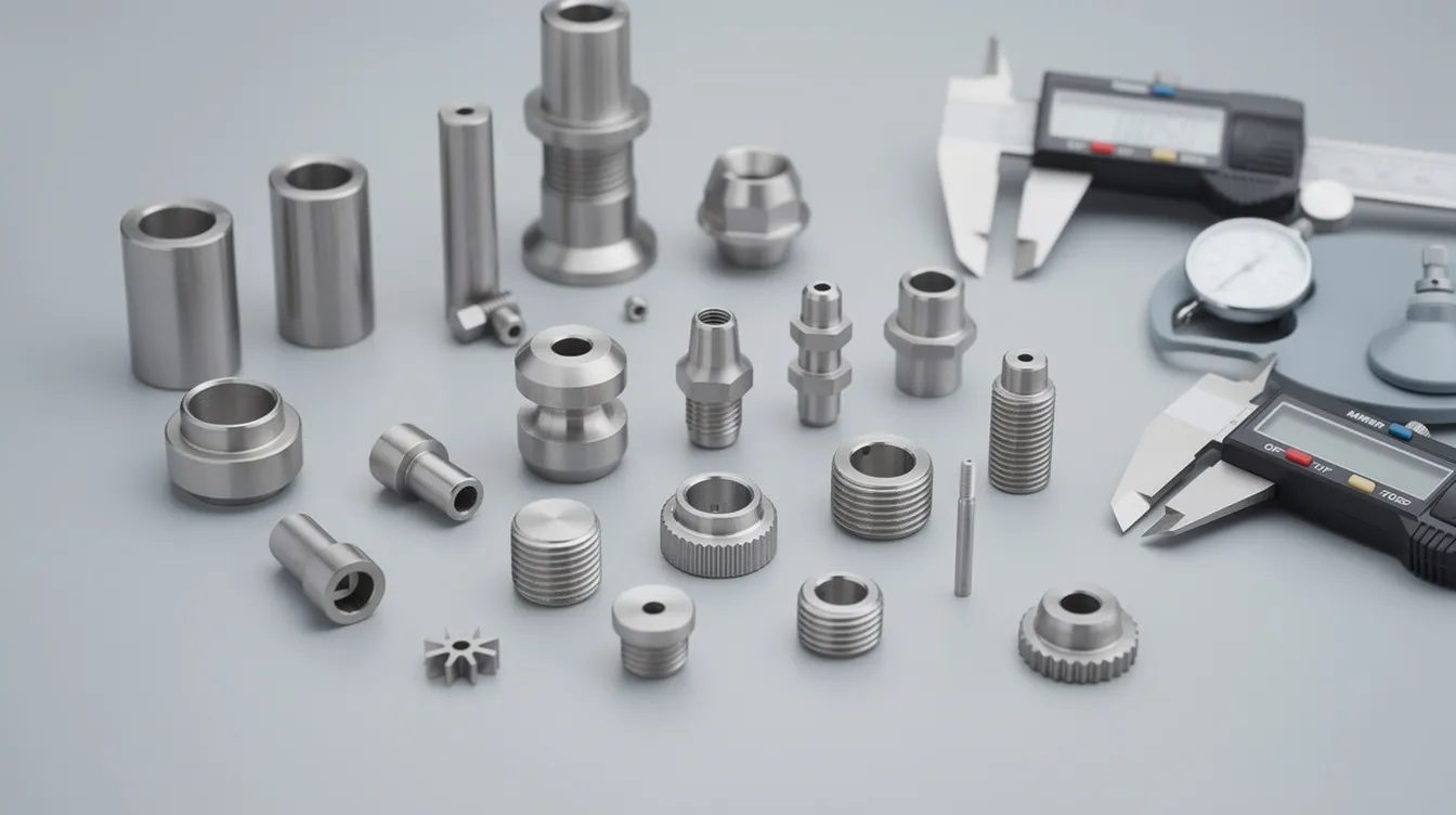 CNC turned parts — precision turned shafts and components, CNC turning services, Manchester precision engineering, Elmax Engineering Stockport